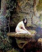 John Collier The water nymph oil painting artist